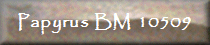 Papyrus BM 10509